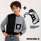 Tee Toy Combo - Black Stripes + Bottle