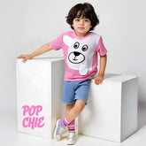 Teddy Face Pink Set for Kids