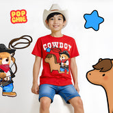 Cowboy Red T-Shirt for Kids