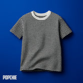 Houndstooth T-Shirt Black and White