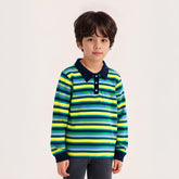 Safari Stripes Polo T-Shirt for Kids