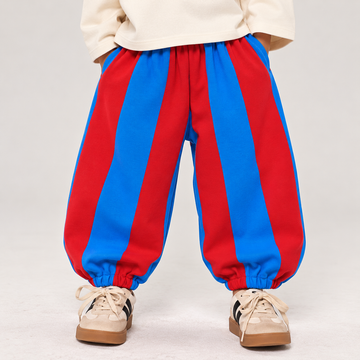 Red And Blue Striped Joggers