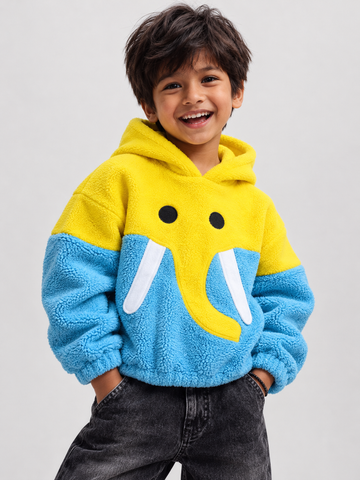 Royal 3D Elephant Fur Hoodie
