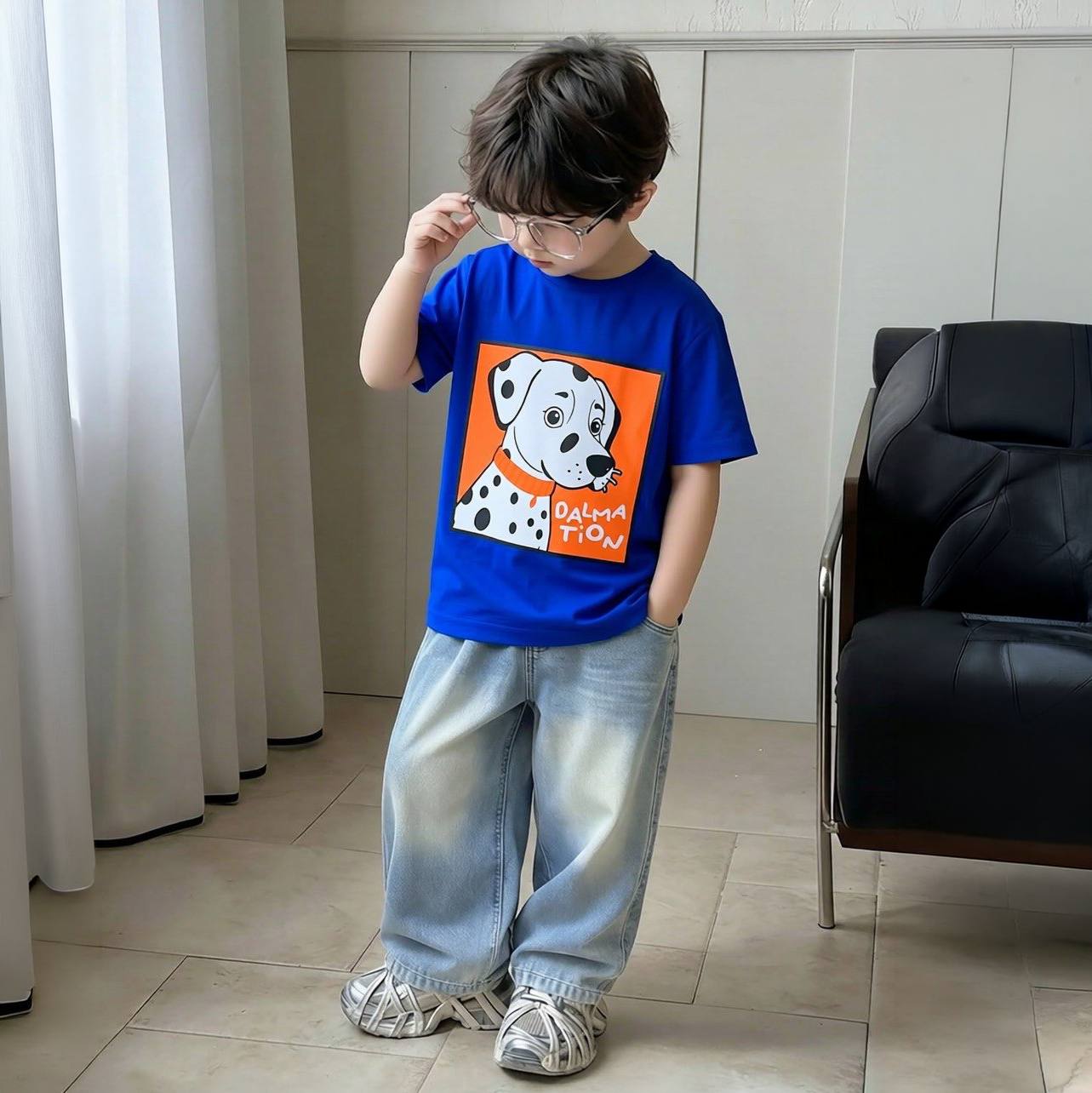 Dalmation Navy Blue Tee