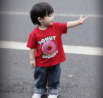 Donut Worry Red  T-Shirt