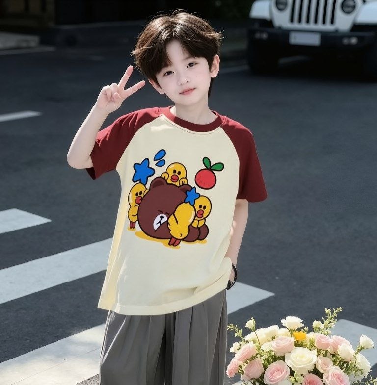 Muzzleberry Yellow Brown Tee