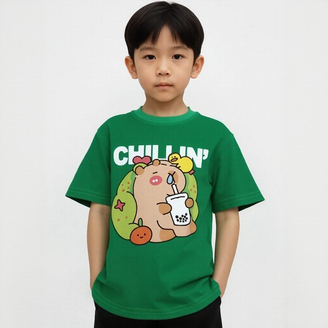 Chilling Teddy Green T-shirts