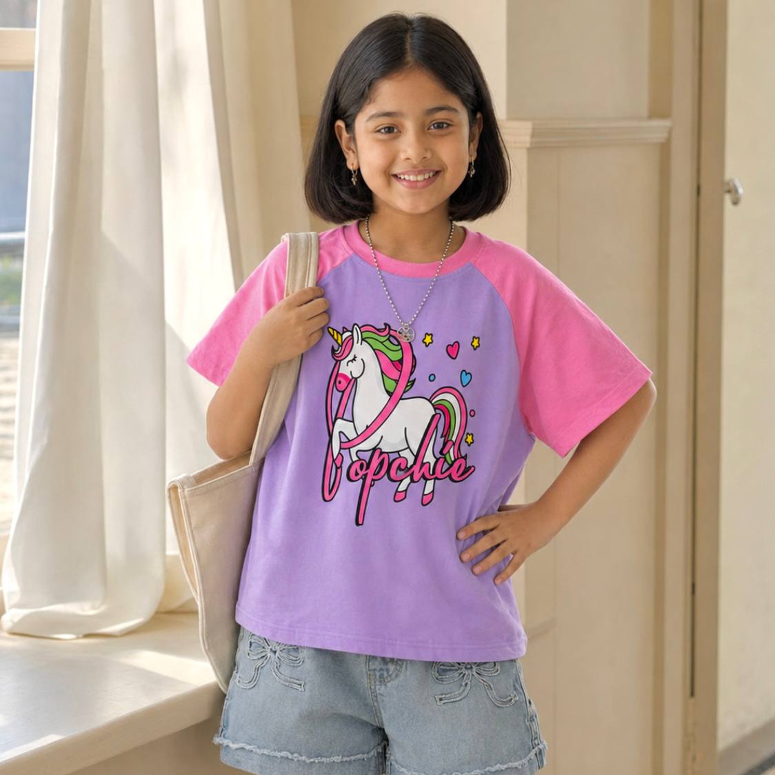 Popchie Unicorn Dual Shade Tee