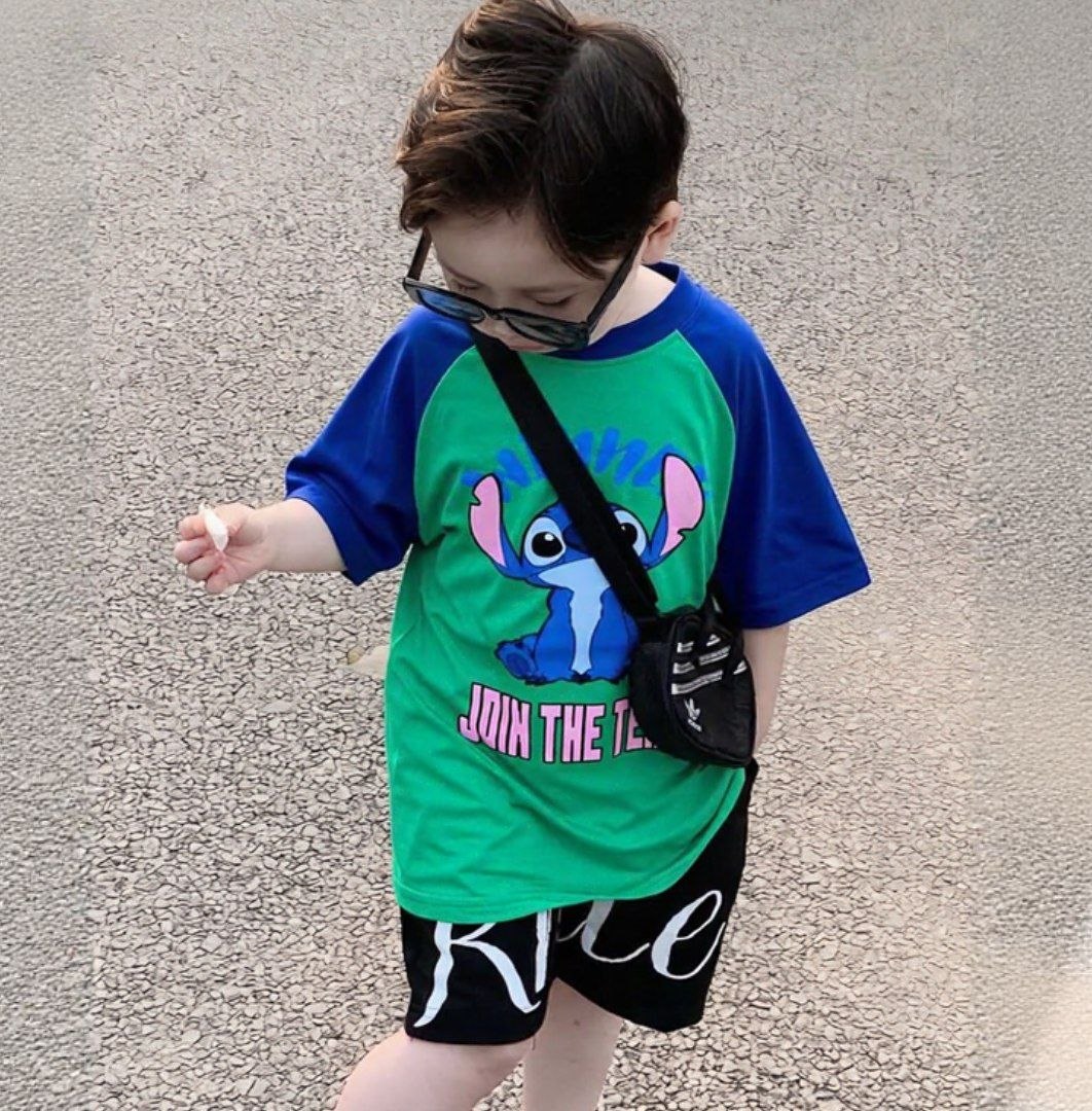 Winner Stitch Blue Green Dual Shade Tee