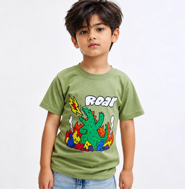 Roar Dragon🐉Olive Green T-shirt