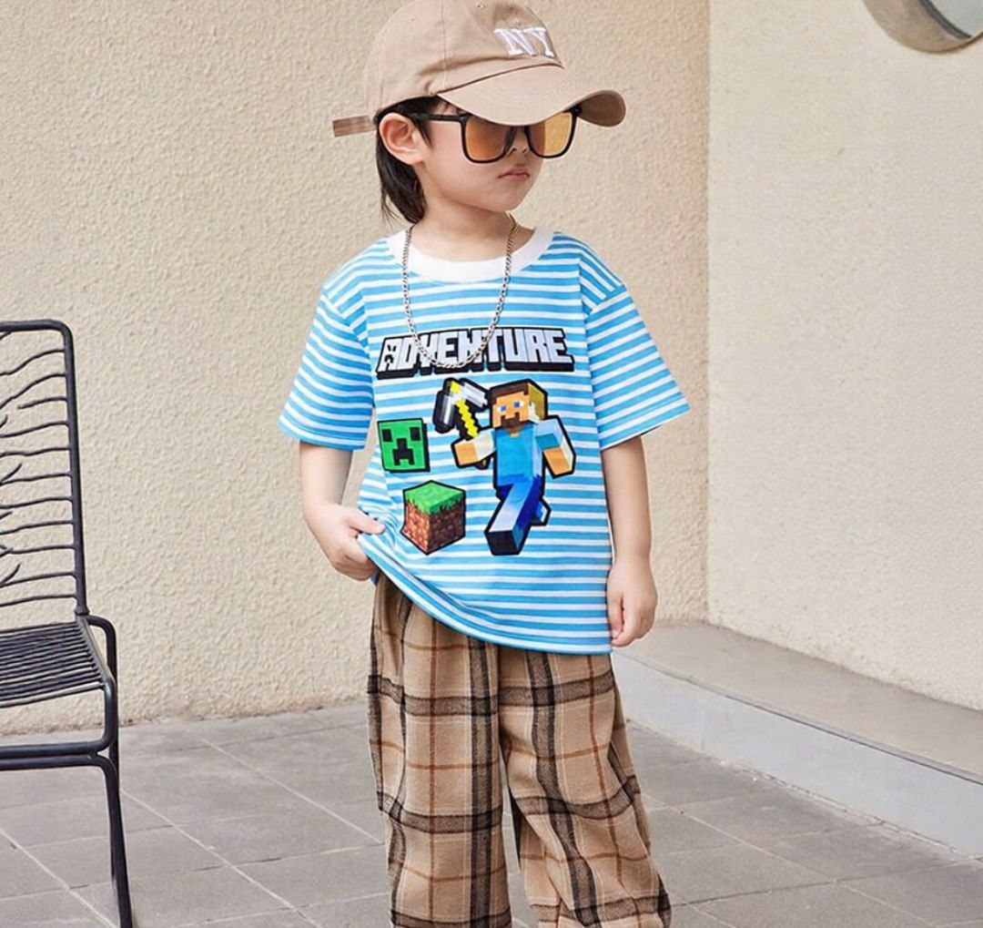 Adventure Blue And White Striped Tee