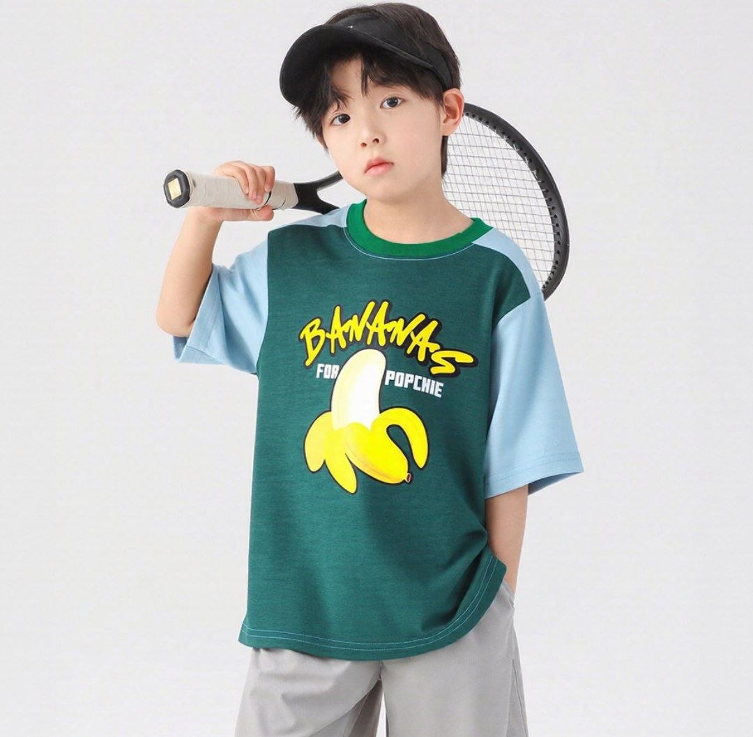 Banana Multi Green Shade Striped Tee