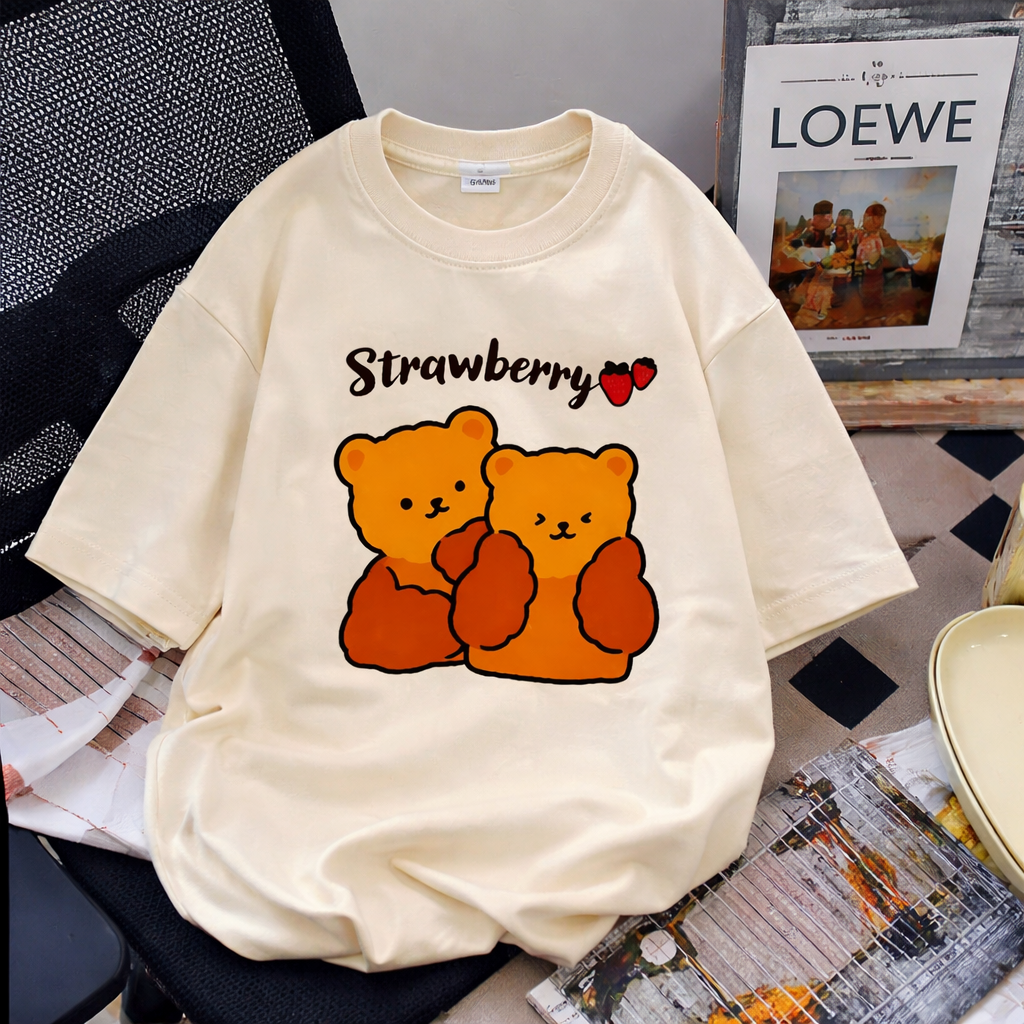 Strawberry 🍓 Off White Tee