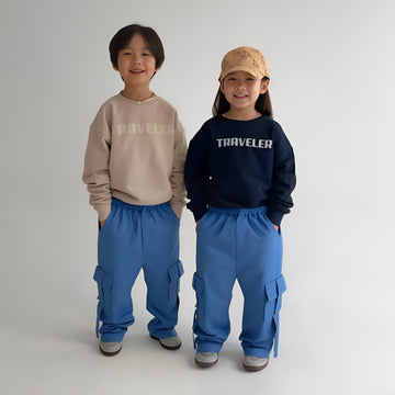 Blue Cargo Pants