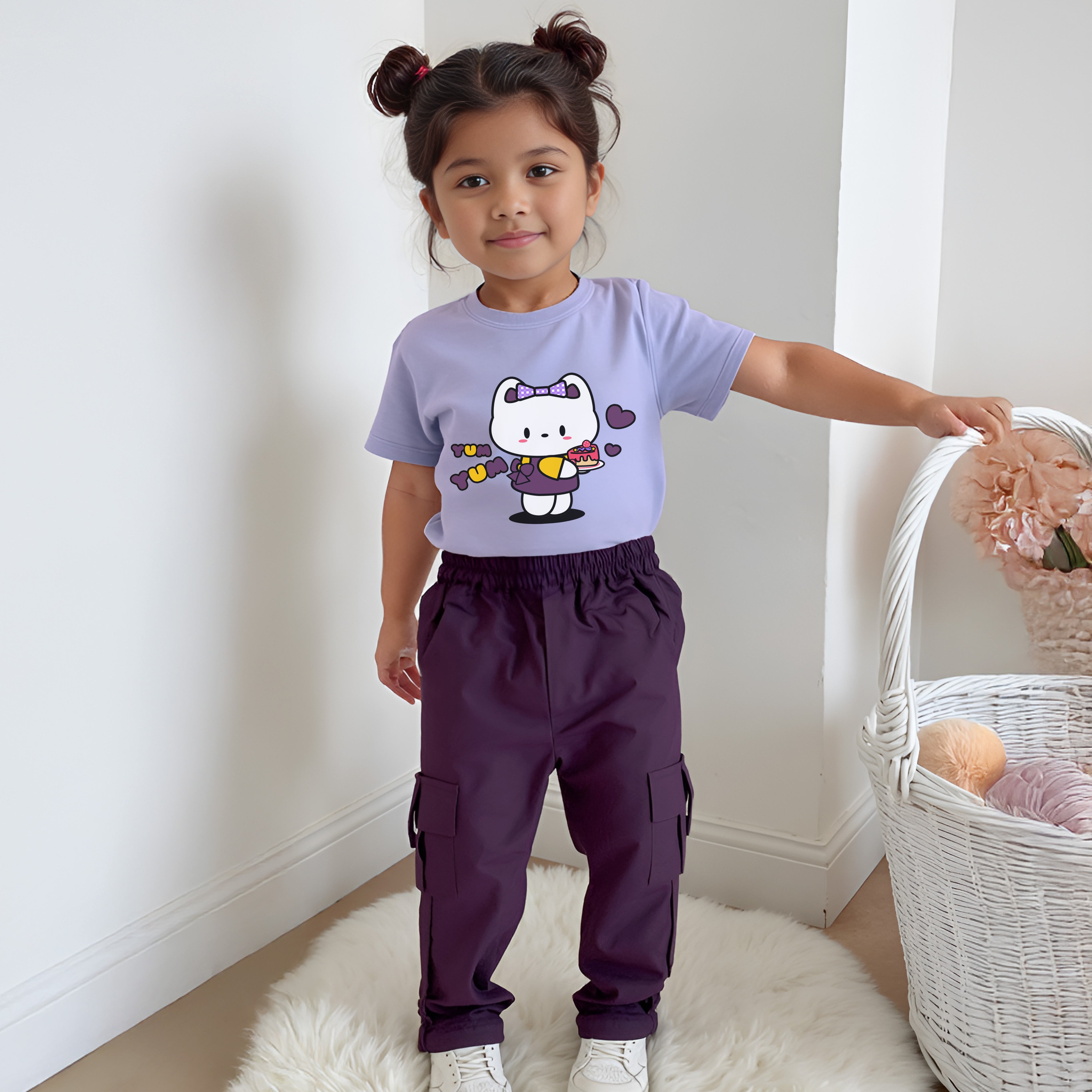 Purple Cargo Pants