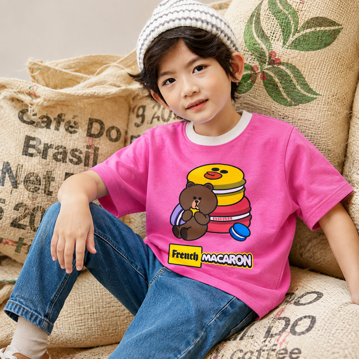 French Macaron Pink T-Shirt