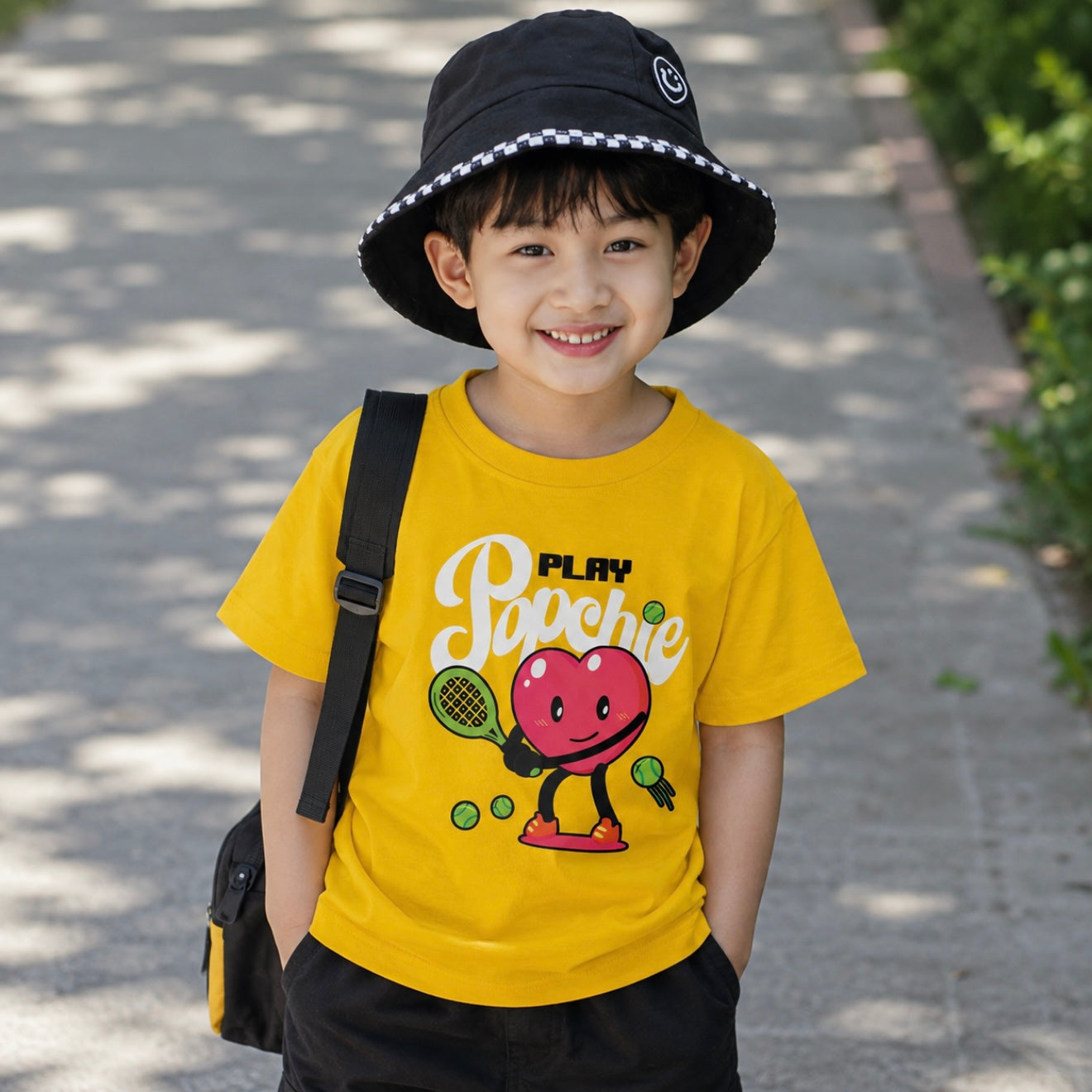 Popchie Tennis Yellow T-Shirt