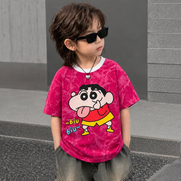 Naughty Chan Biu Biu Offset Pink Tee