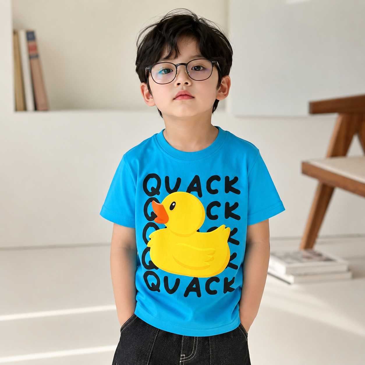 Quack Duck Sky Blue Tee