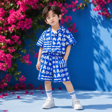 Popchie Vacation Blue Cord Set