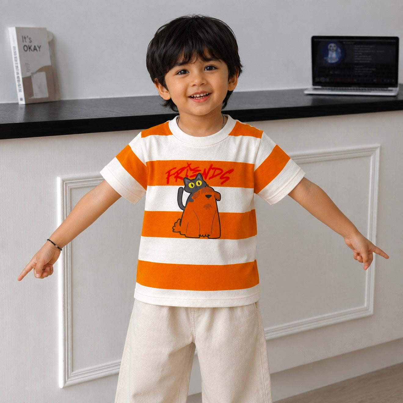 Friends Striped Tee