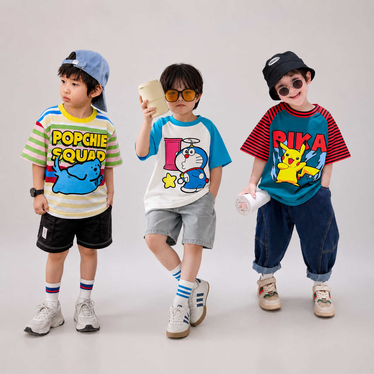 POPCHIE Character Trio – 3 Pc 8-10 Years