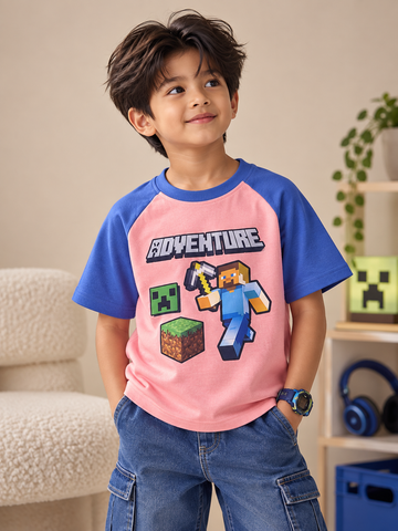 Adventure Pink And Blue Dual Tee