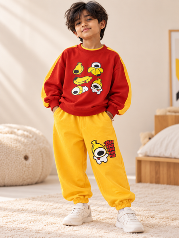 Banana Bunch Oversized Fleece Co-ord Set