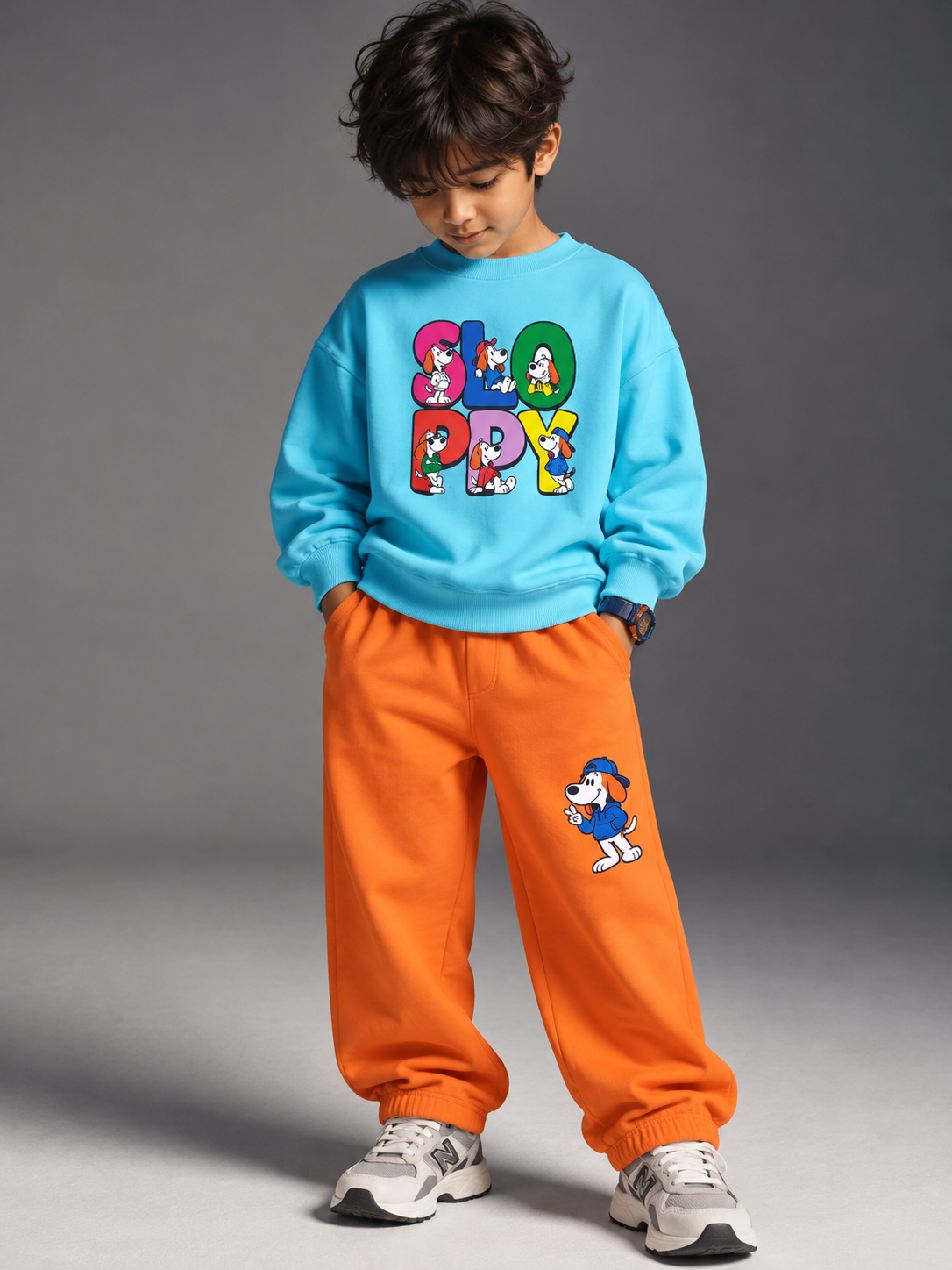 Sloppy Kids Sweatshirt and Joggers - Cord Set