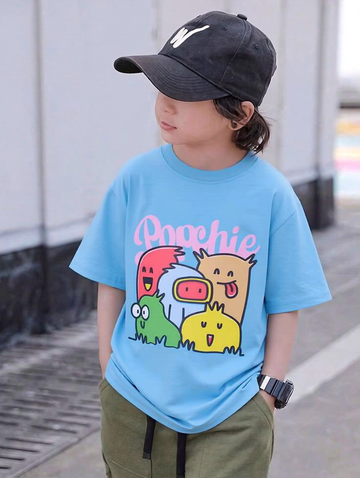 Popchie Friends Blue Tee