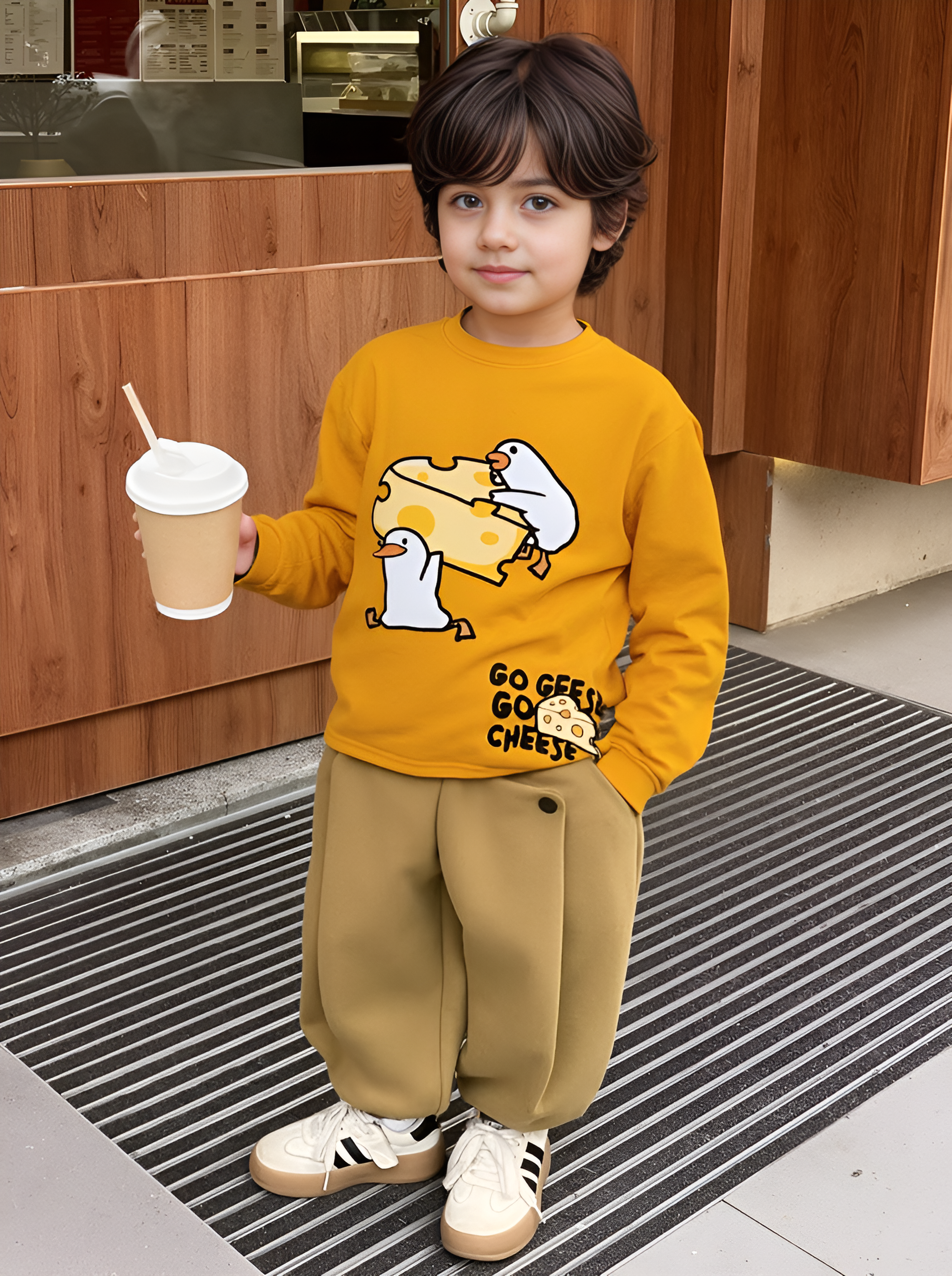 Go Geese And Cheese 🧀  Yellow Tee