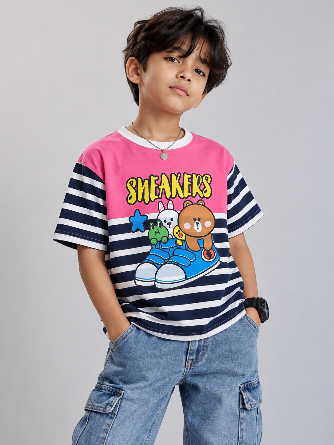 Sneakers New Striped Tee