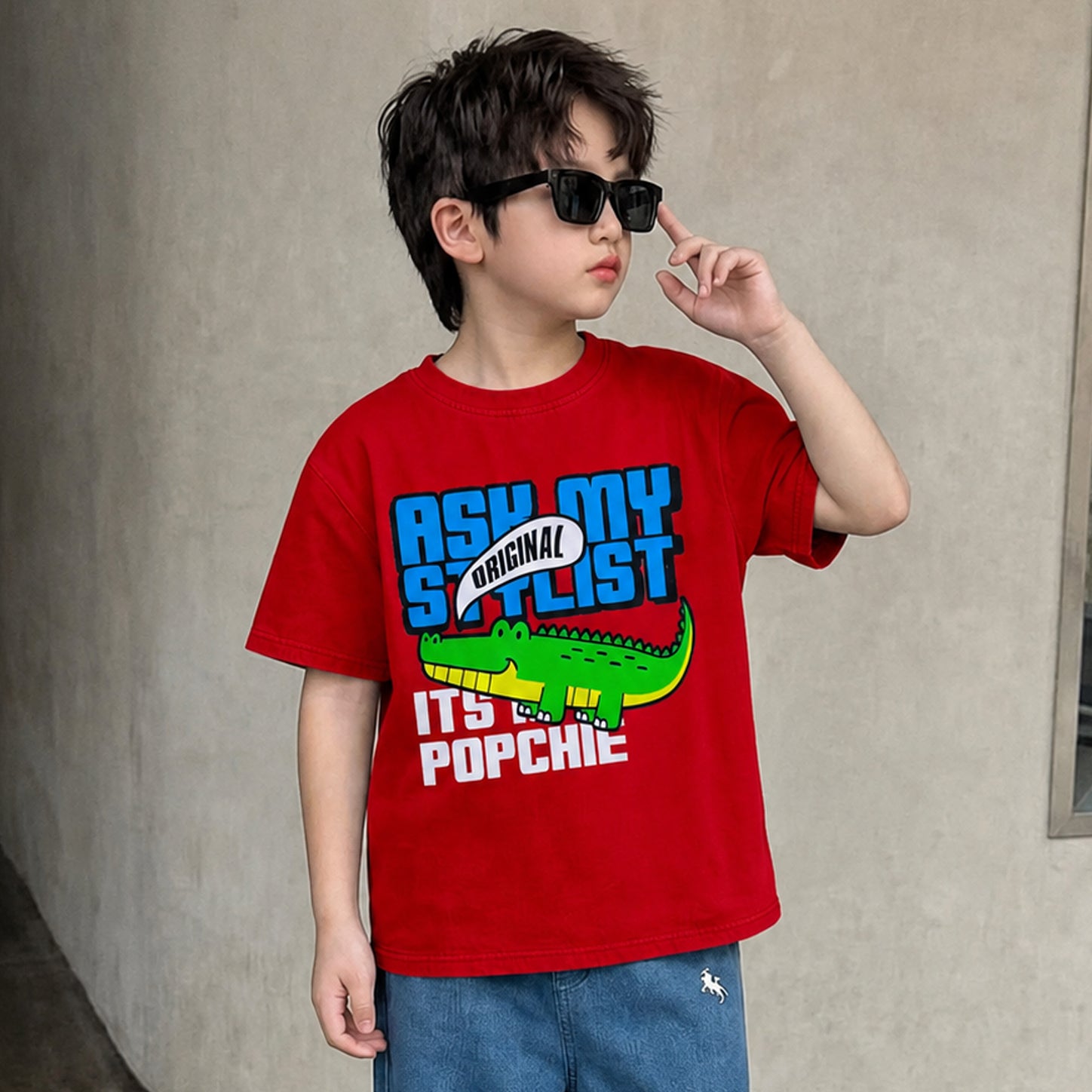 Ask My Stylist- Red Tee