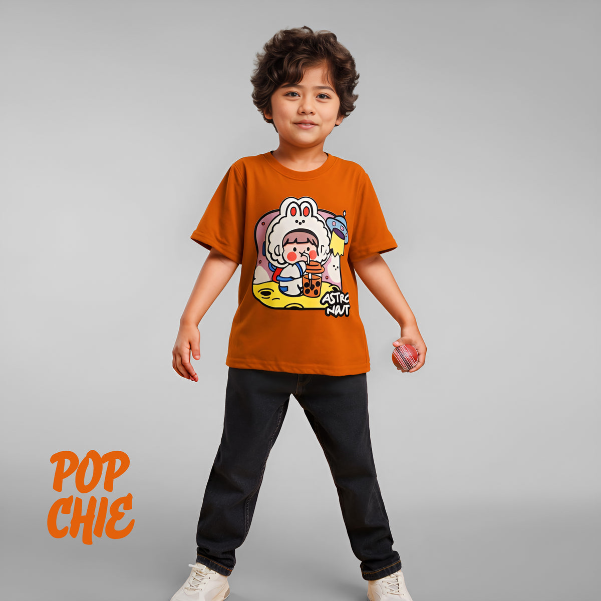 Popchie Astronaut Tee - Rust