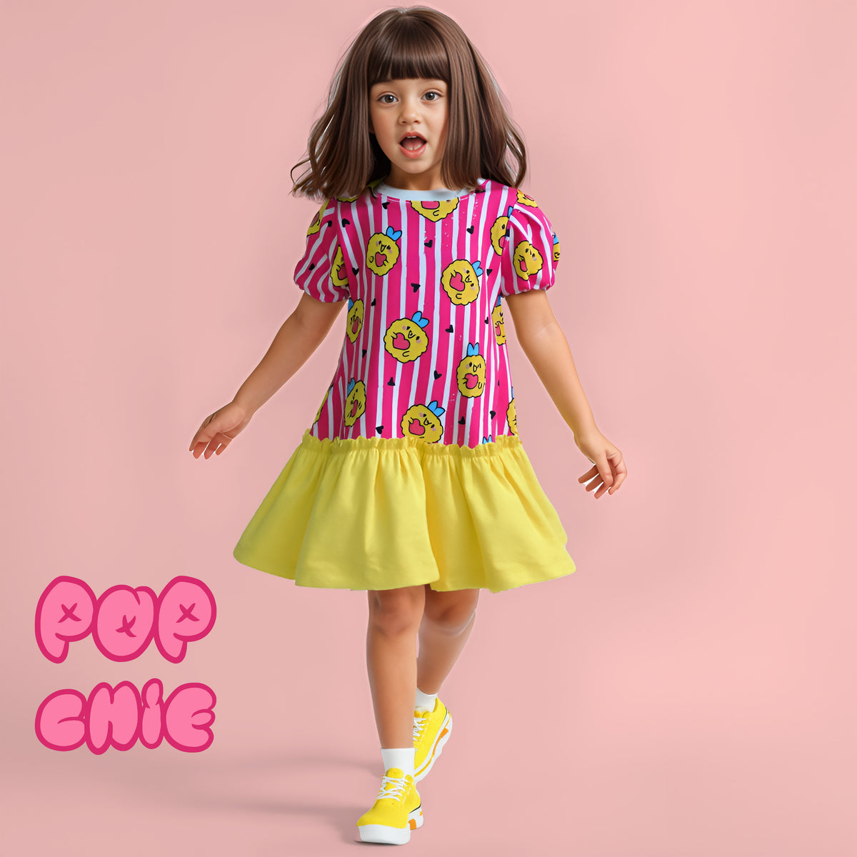 Pookie-Cookie Frock Dress - Yellow Version