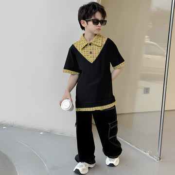 Fancy Kid's Black T-shirt