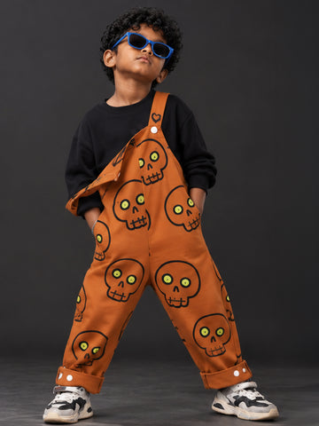 Popchie Monster Mischief Dungaree Cord-Set