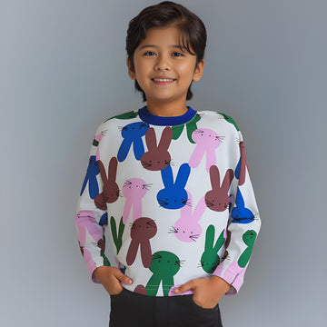 Cute Rainbow Bunny Tee