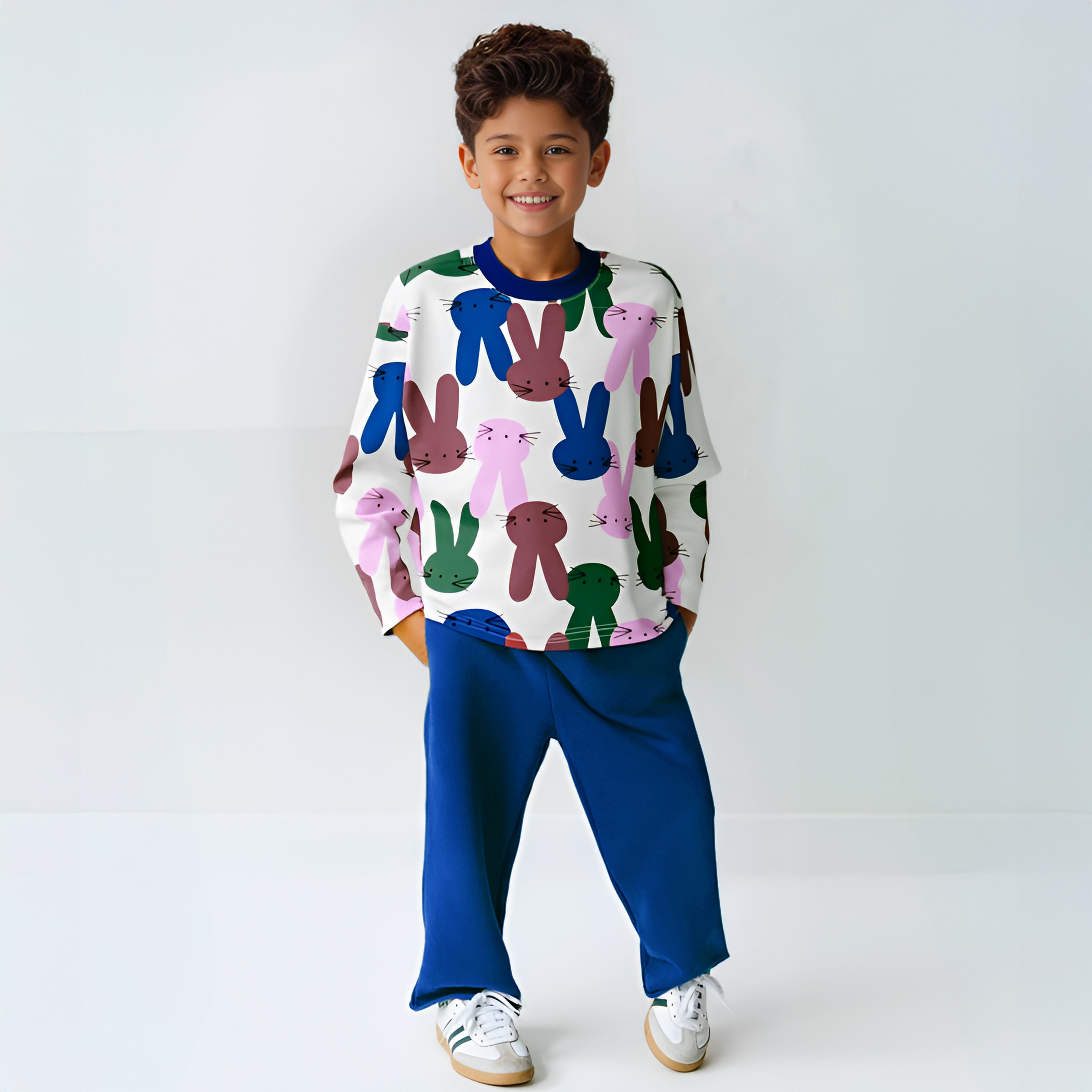 Cute Rainbow Bunny Tee