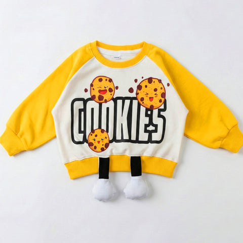 Cookies 🍪 Yellow Tee With Cute Leg