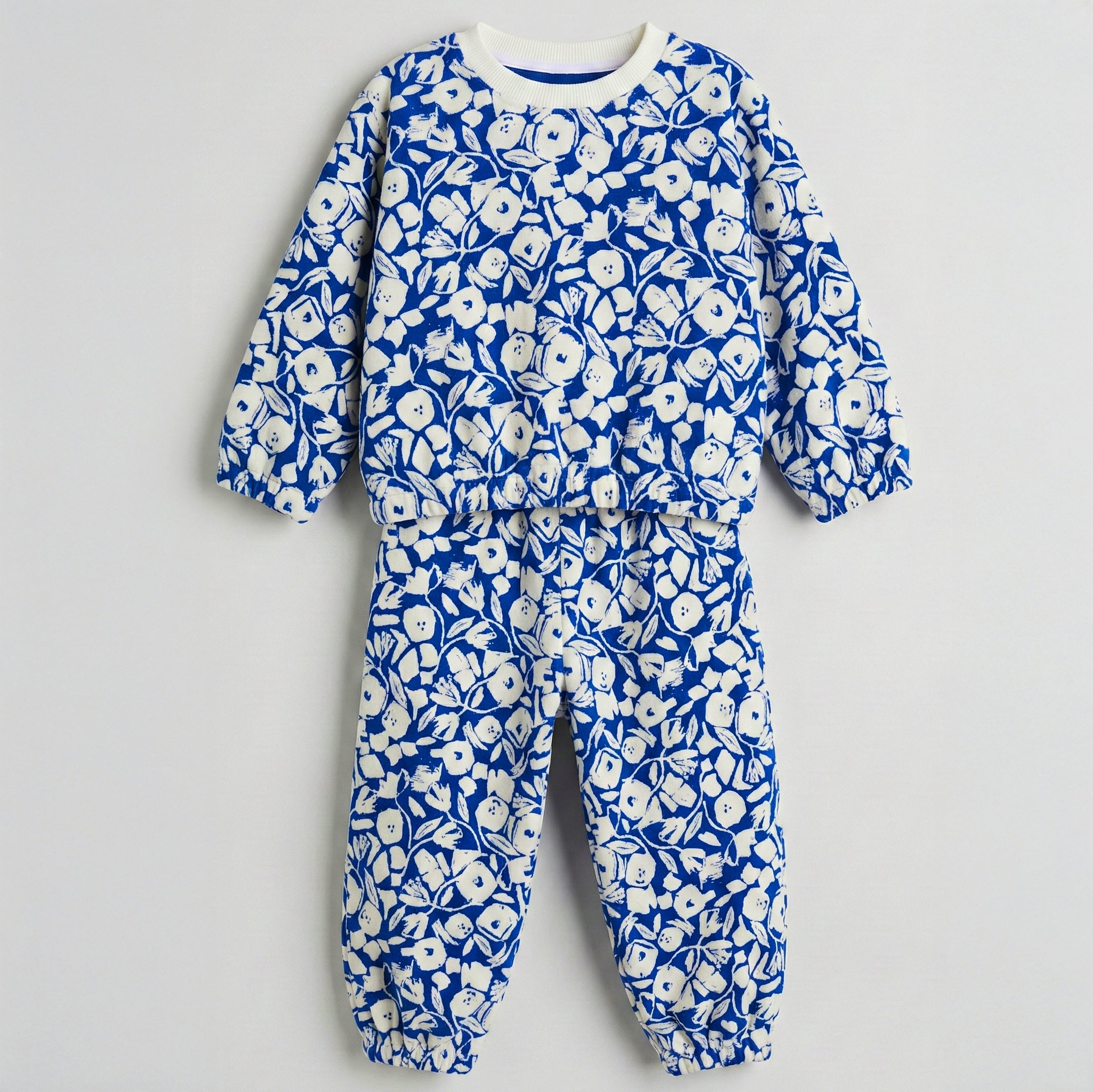 Floral Blue Cord set