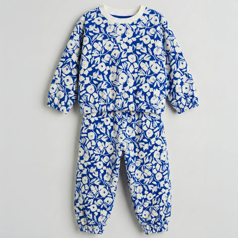 Floral Blue Cord set