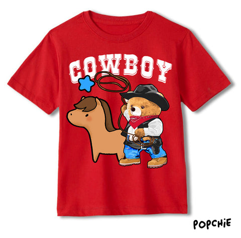 Cowboy Red T-Shirt for Kids
