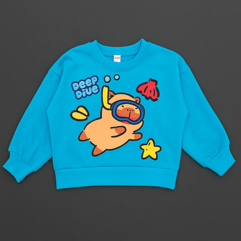 Capybara Blue Winter Tee