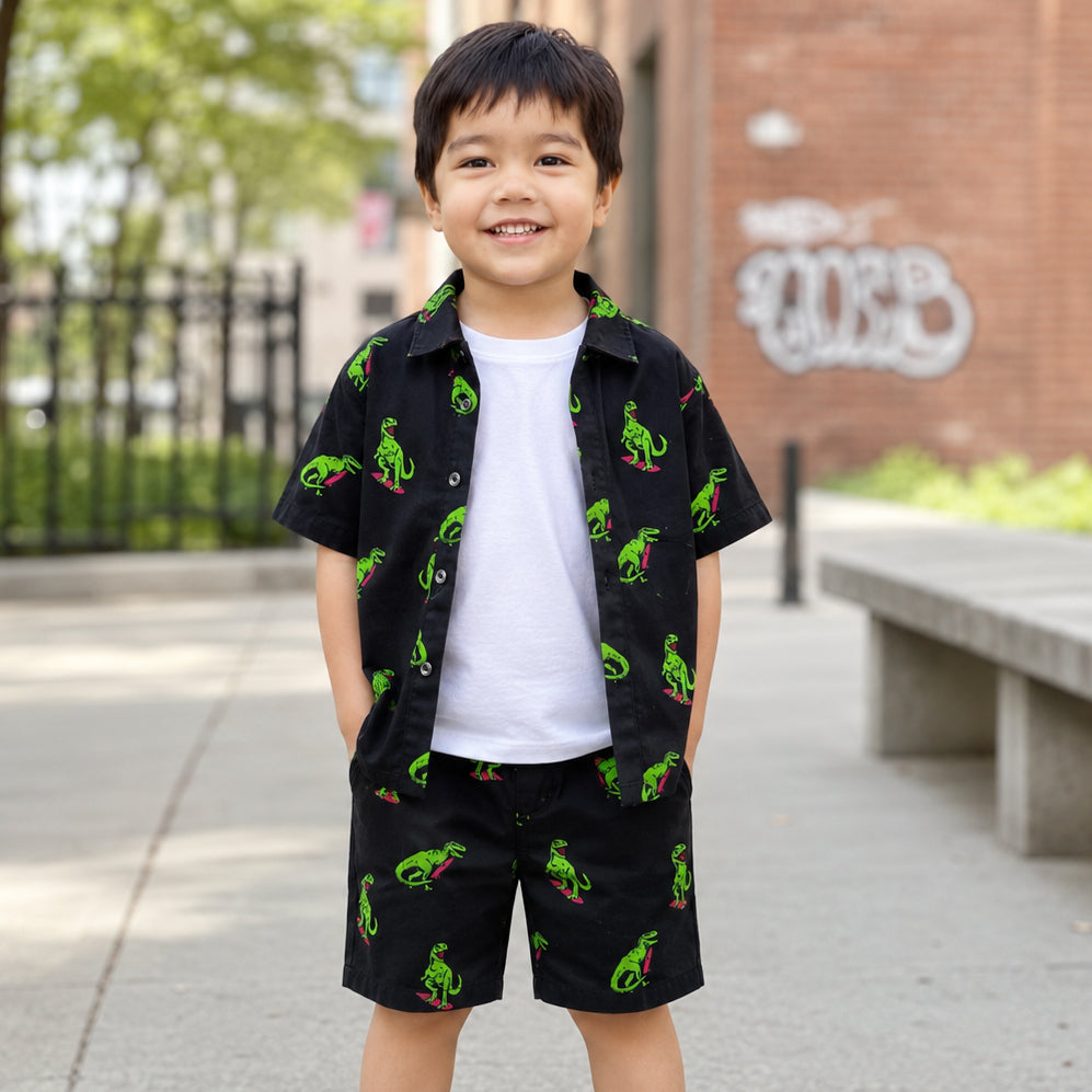 Dino Black Cord-Set