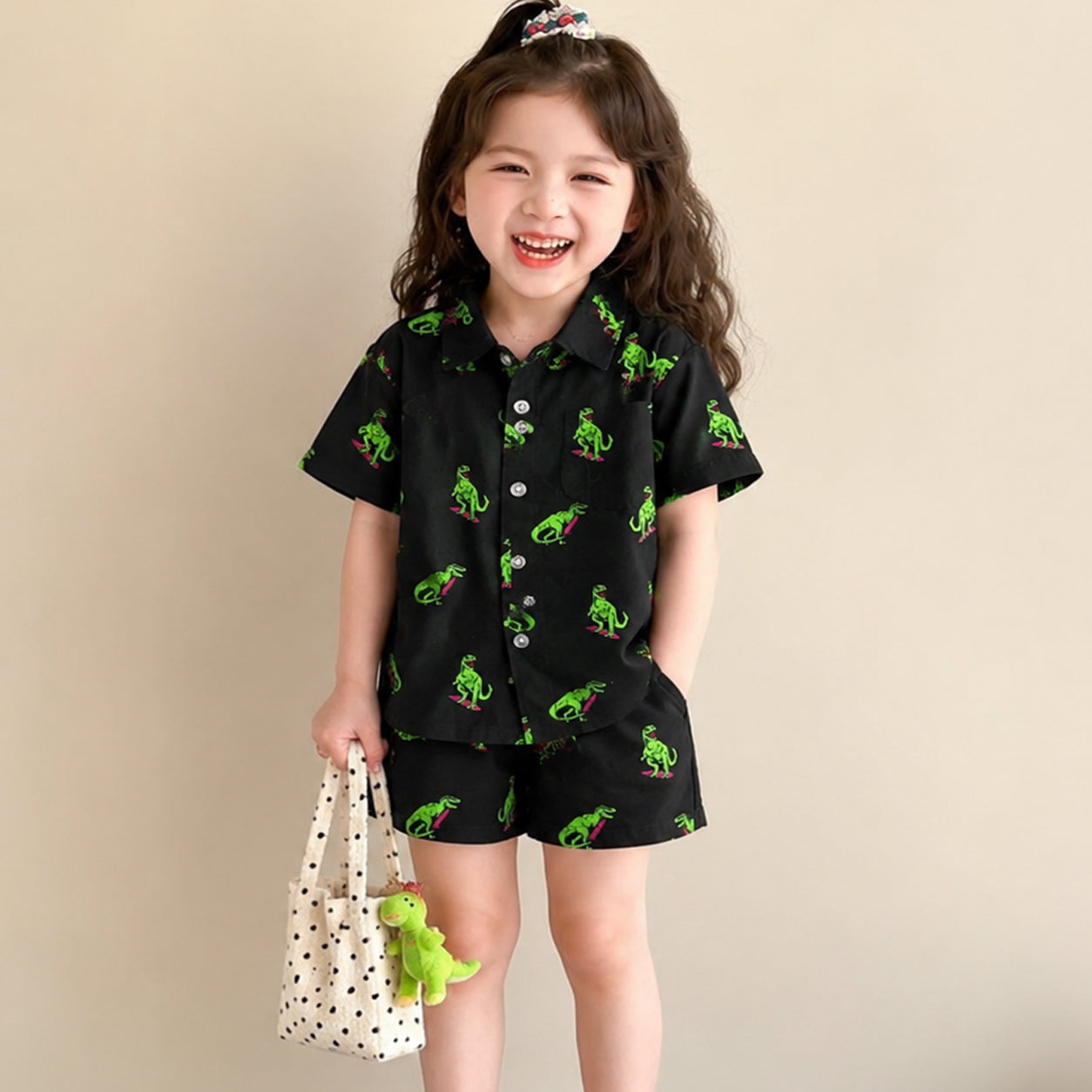 Dino Black Cord-Set