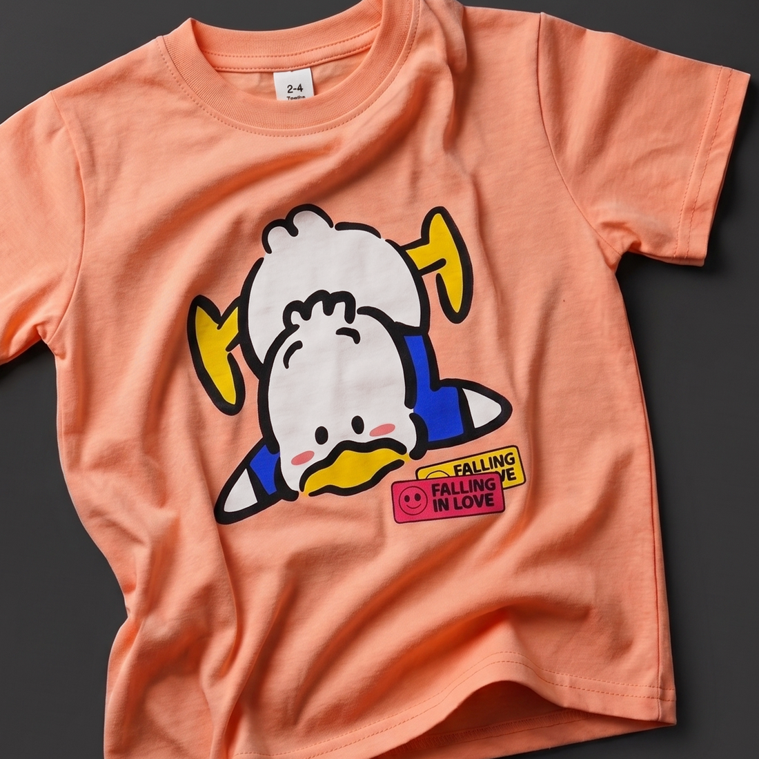 Peachy Duck Falling in Love Tee