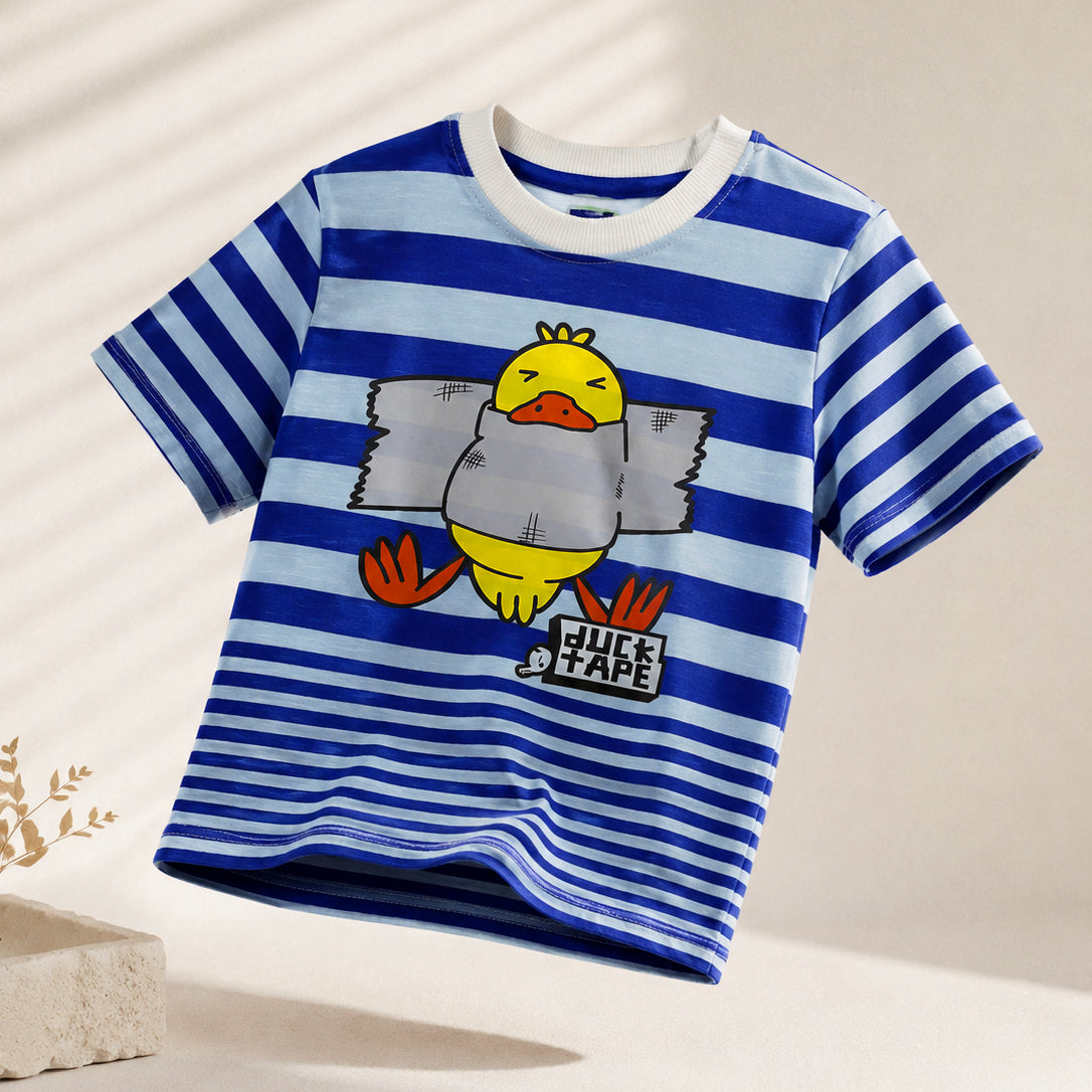 Duck Tape Blue Striped T-Shirt