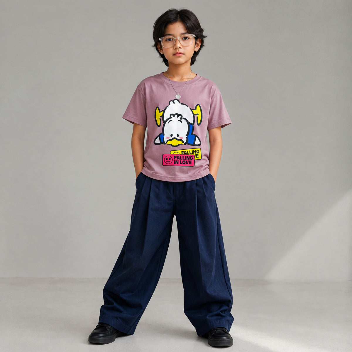 Falling In Love Dusty Pink T-shirt