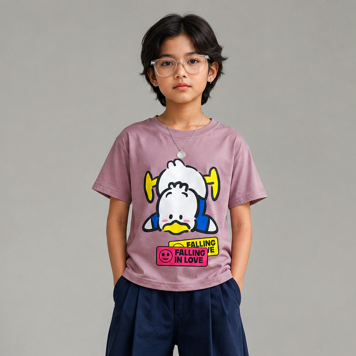 Falling In Love Dusty Pink T-shirt